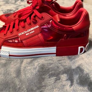 Dolce & Gabbana Red Sneakers